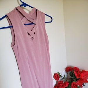 Light Pink Bodycon Dress (small)